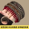 Full-diamond flocking headband for washing face, five-pointed star hair band for women, new style with teeth for hair trimming, teeth for washing and grooming, hair clip and hair accessory details Picture